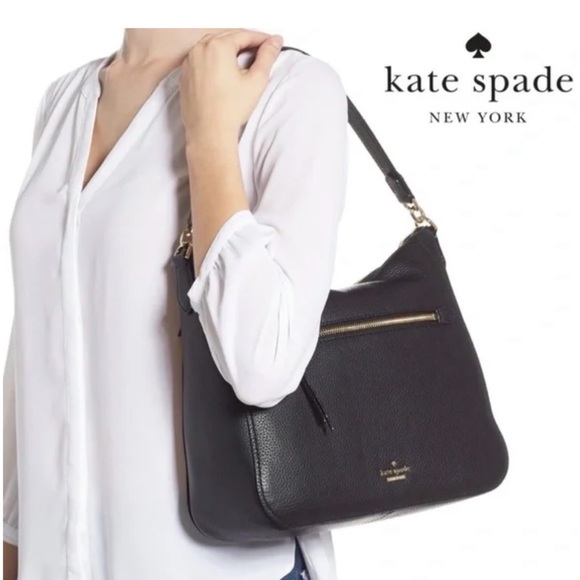 kate spade Handbags - Kate Spade New York Jackson Street Quincy black pebbled leather hobo bag